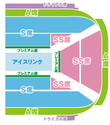 ディズニーオンアイス　広島アリーナS席D8列 20番台連番D8列20番台連番です